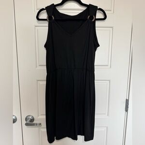 SHEIN Black Midi Dress